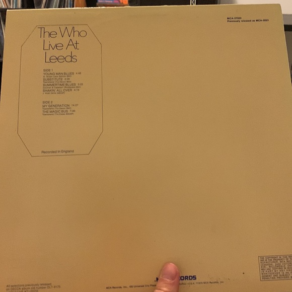 The who live at Leeds vinyl album - Picture 2 of 2